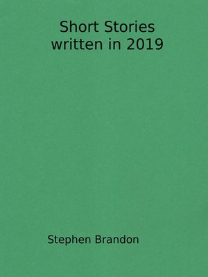 cover image of Short Stories Written in 2019